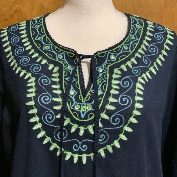 Gap Body Cover-up Tunic with Embroidery - EUC - Picture 3 of 6